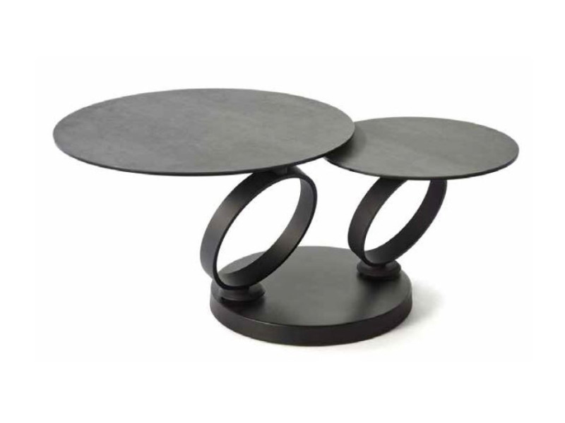 ONNO-Table basse 2 plateaux pivotants