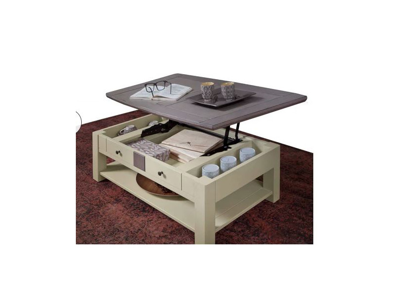 MAGELLAN-Table basse rectangle dînette