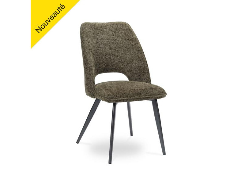 ROXANE-Chaise fixe tissus