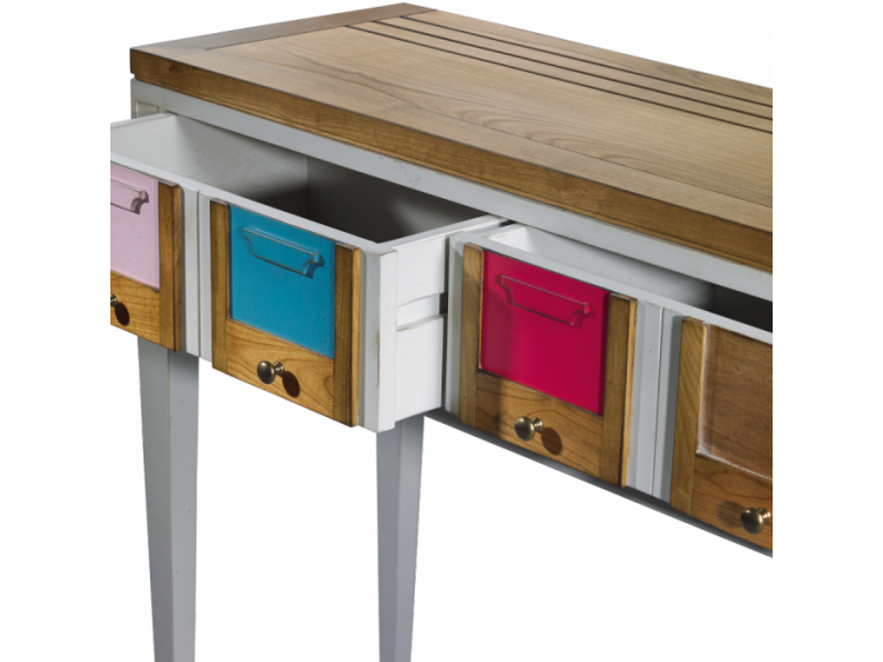 LES COLORISTES-Console 2 tiroirs