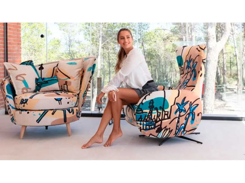 MONDRIAN-Fauteuil relaxation manuelle...