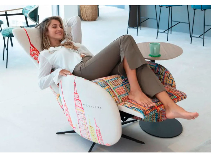 MONDRIAN-Fauteuil relaxation manuelle...