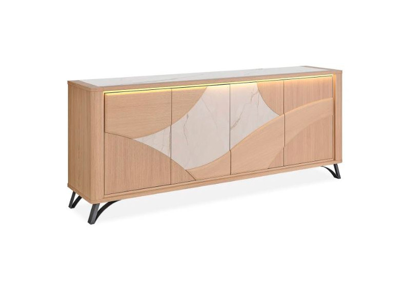 RIVIERA-Enfilade bois et dekton ou...