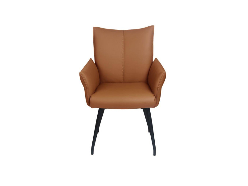 CEZANNE-Chaise fauteuil CUIR 4 pieds