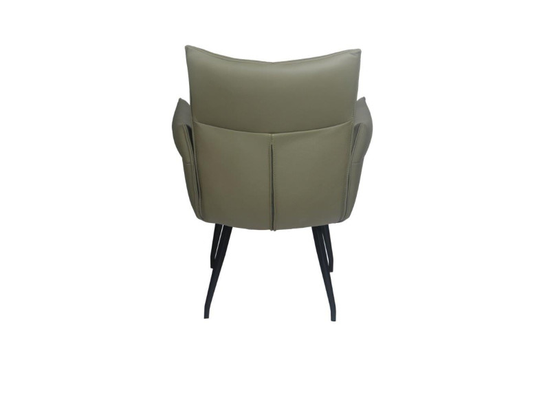 CEZANNE-Chaise fauteuil CUIR 4 pieds