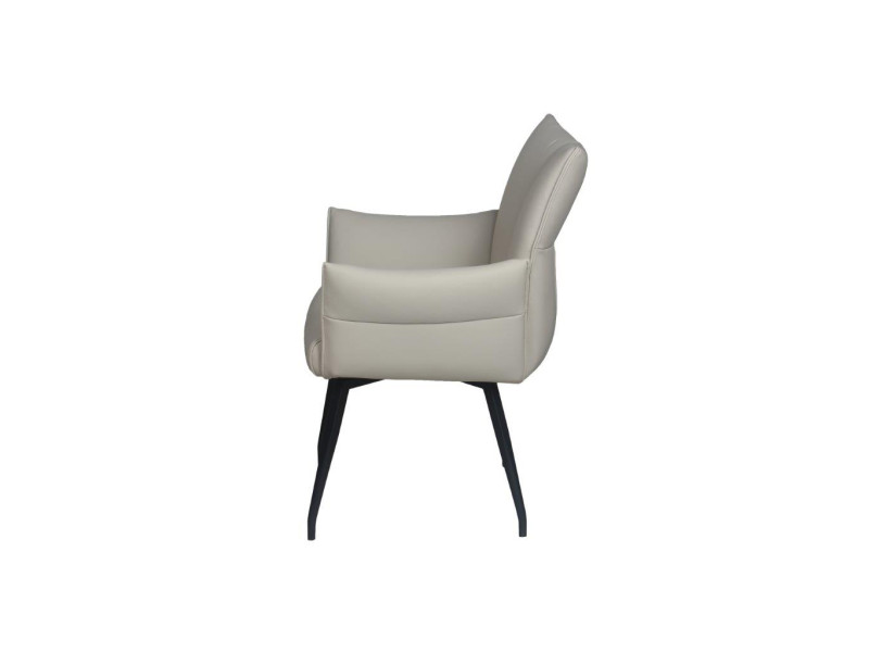 CEZANNE-Chaise fauteuil CUIR 4 pieds