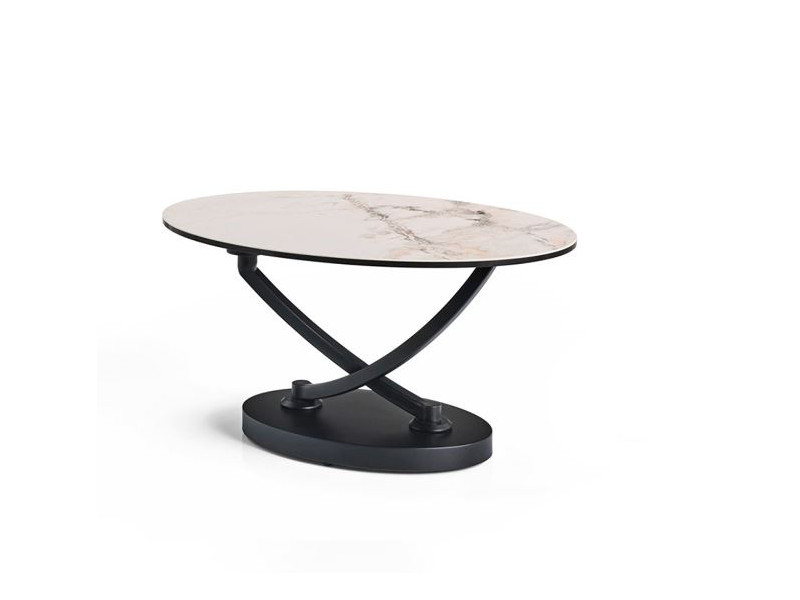 MAGMA - Table basse 2 plateaux pivotants