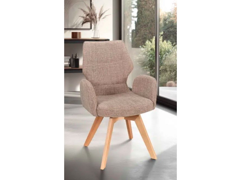JULIETTE-Chaise fauteuil 4 pieds bois...