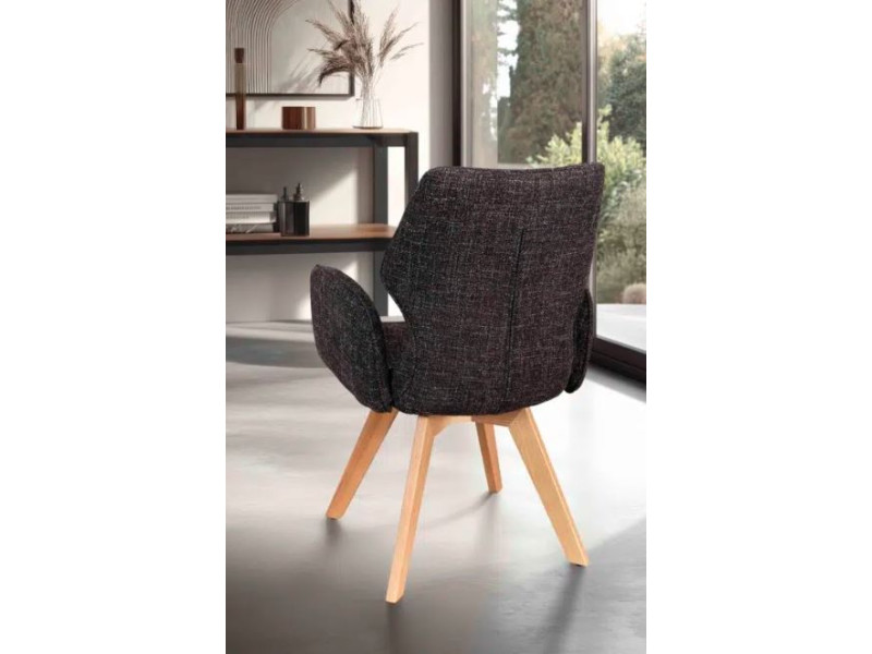 JULIETTE-Chaise fauteuil 4 pieds bois...