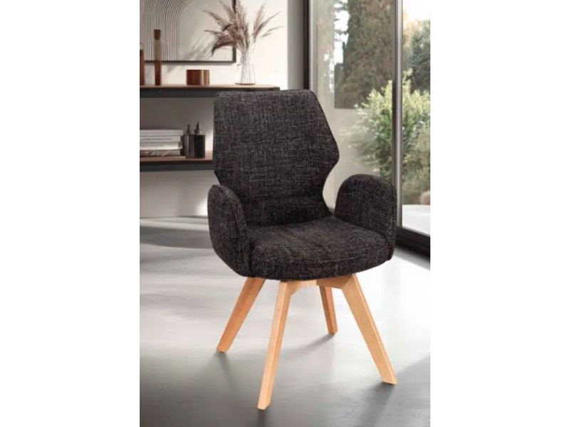 JULIETTE-Chaise fauteuil 4 pieds bois...
