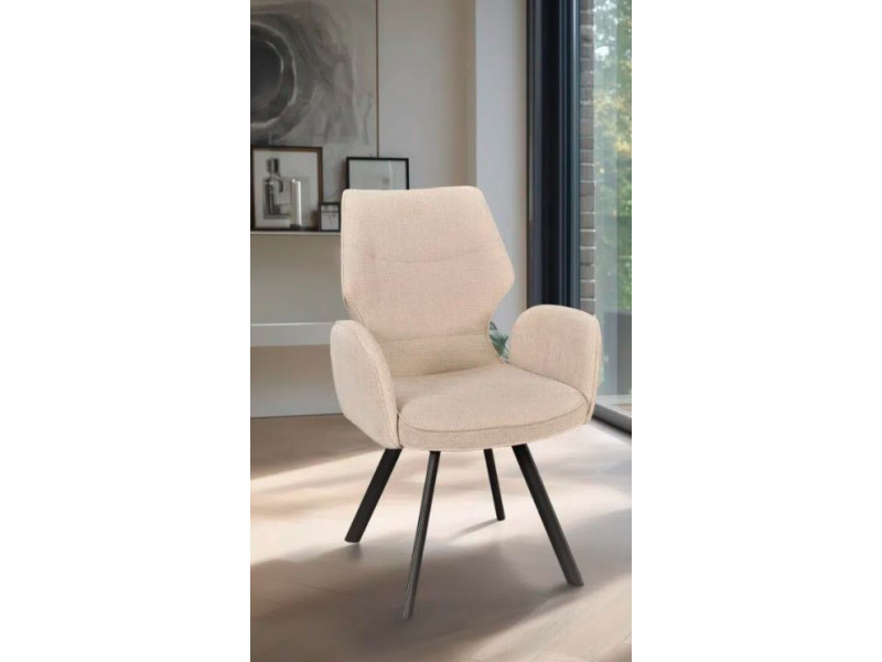 JULIETTE-Chaise fauteuil 4 pieds bois...