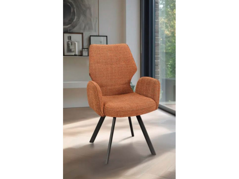 JULIETTE-Chaise fauteuil 4 pieds bois...