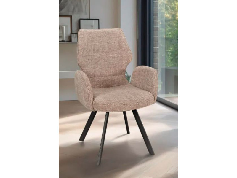 JULIETTE-Chaise fauteuil 4 pieds bois...