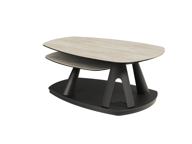 OPUS-Table basse articulée 3 plateaux...