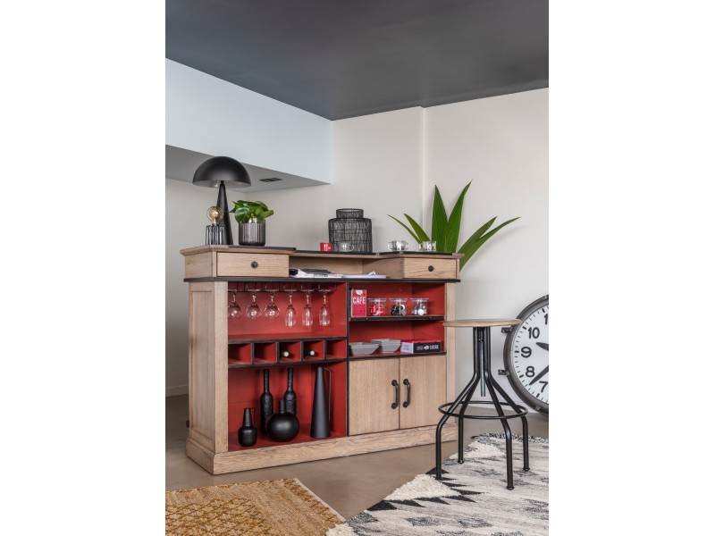 EPURE/PASSERELLE-Meuble bar
