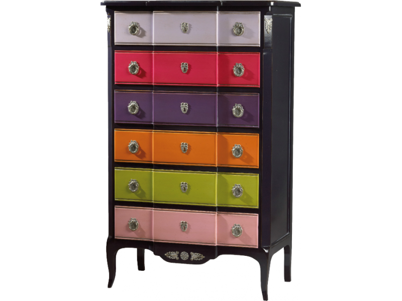 MONTESPAN-Chiffonnier 6 tiroirs