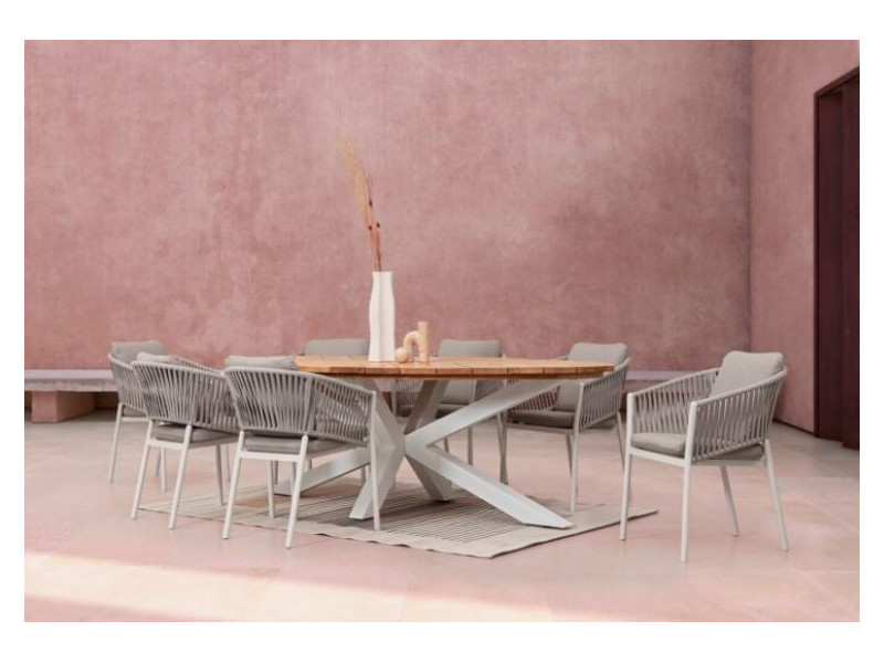 ZELMAR-Table ovale outdoor d'exposition