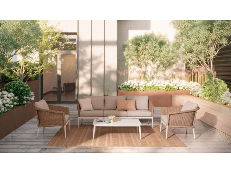 OCEANA-Chaise fauteuil set de 4...