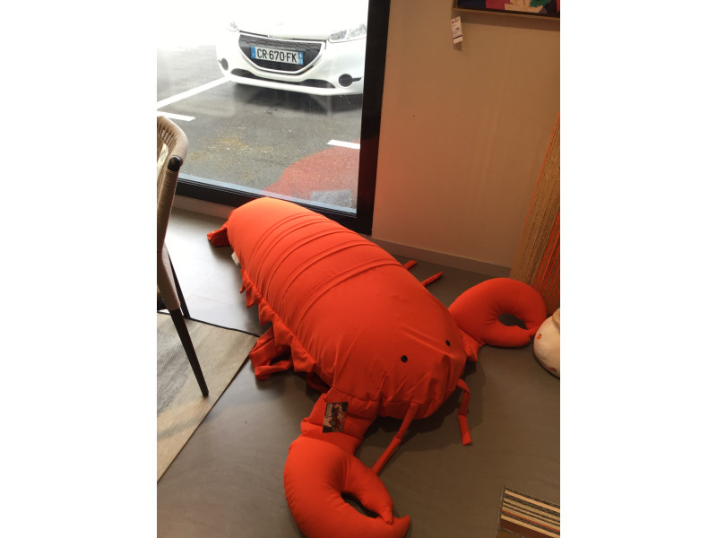POUF XL FLOTTANT-Homard orange