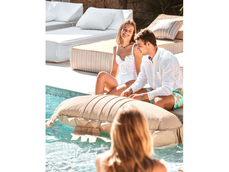 POUF XL FLOTTANT-Homard orange