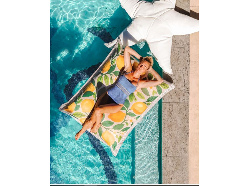 POUF FLOTTANT RECTANGLE XL-Citrons