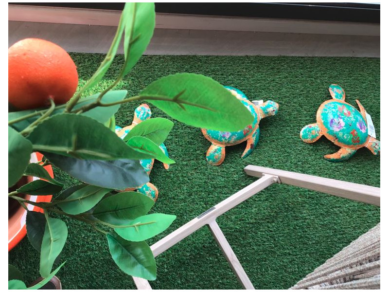 NIXIE-Tortue de décoration multicouleur