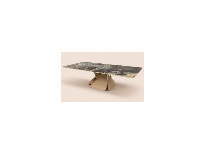 HECTOR-Table CARRE céramique avec 2...