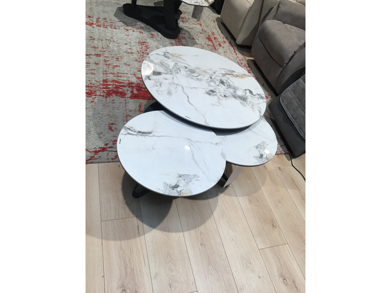 SYDNEY-Table basse 3 plateaux simultanés
