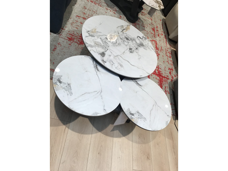 SYDNEY-Table basse 3 plateaux simultanés