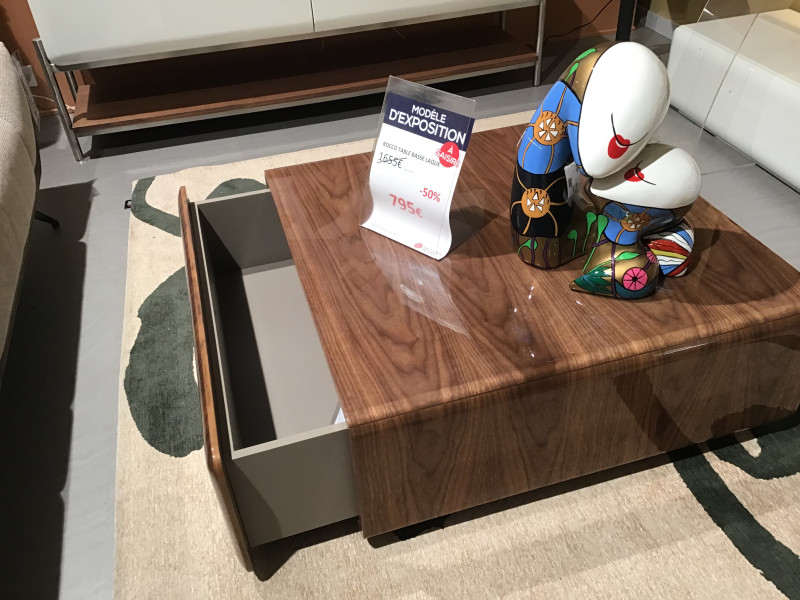 BROCCO-Table basse laquée carré avec...