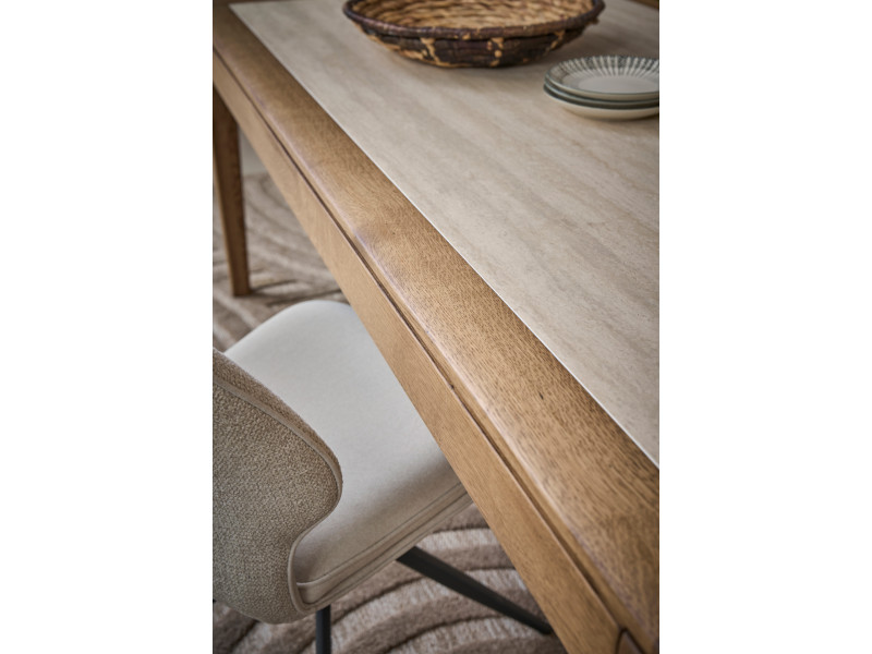 JAZZ-Table rectangle bois massif avec...