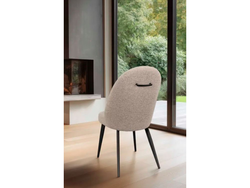 ELINA-Chaise 4 pieds avec poignées dos
