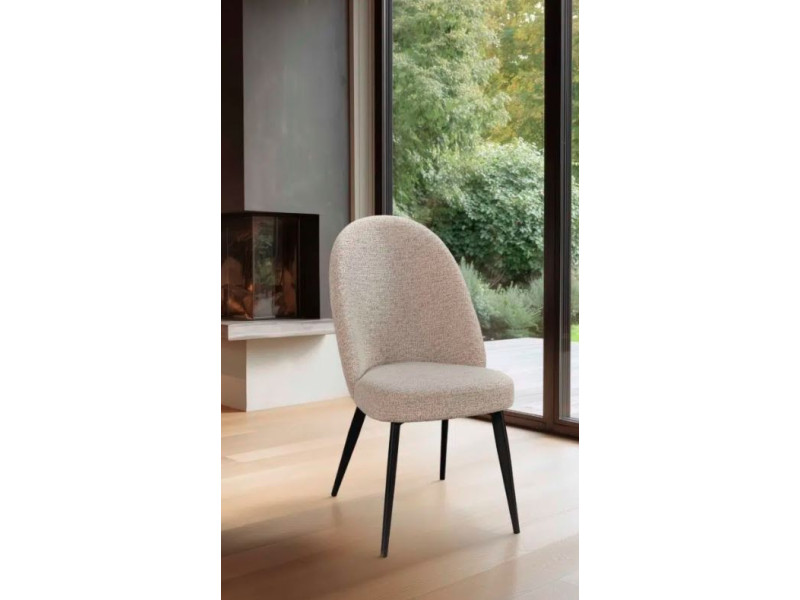 ELINA-Chaise 4 pieds avec poignées dos