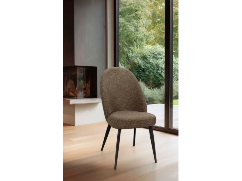 ELINA-Chaise 4 pieds avec poignées dos