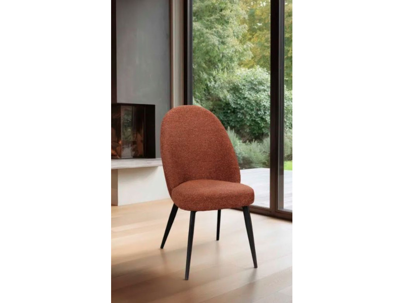 ELINA-Chaise 4 pieds avec poignées dos