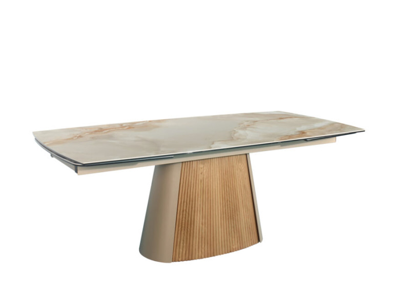 VALOISE-Table ovalisé avec 2 allonges...