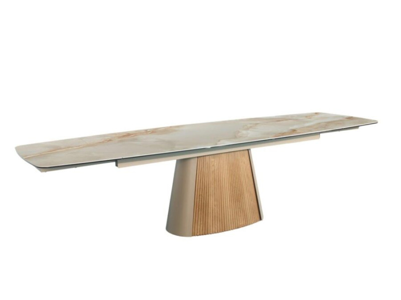 VALOISE-Table ovalisé avec 2 allonges...