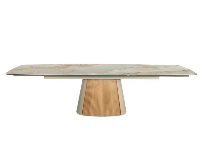 VALOISE-Table ovalisé avec 2 allonges...