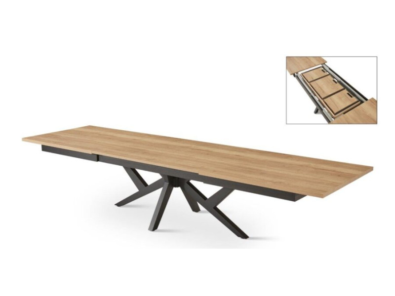 COLOSSUS-Table BOIS XXL avec 3...