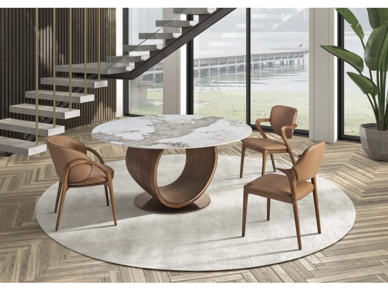 BORIS-Table ronde pied central...