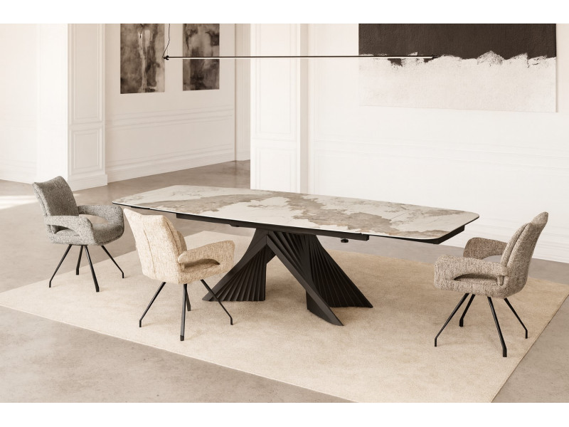 ANGEL-Table rectangle pied centrale...