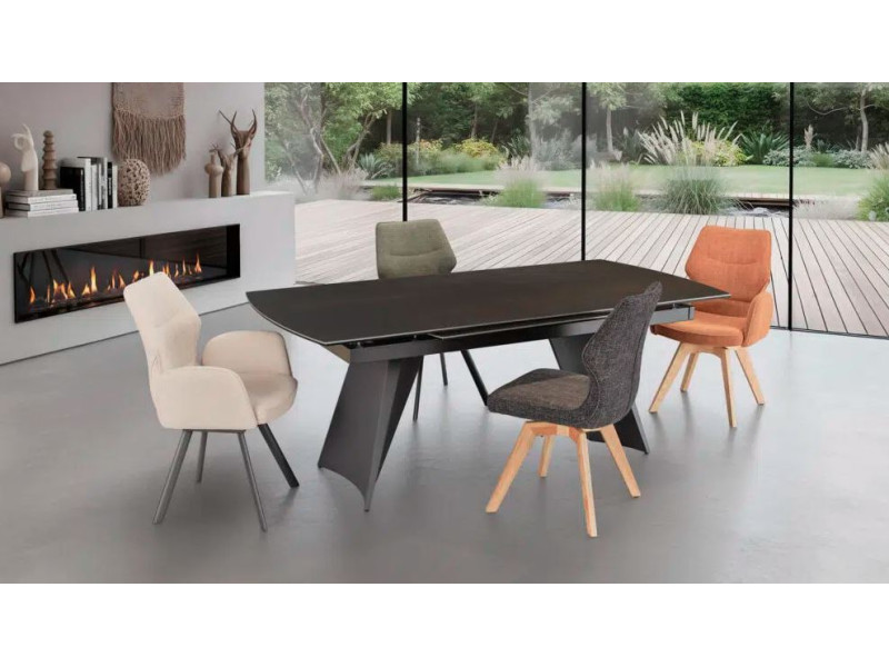 AZALEE-Table convexe céramique avec...