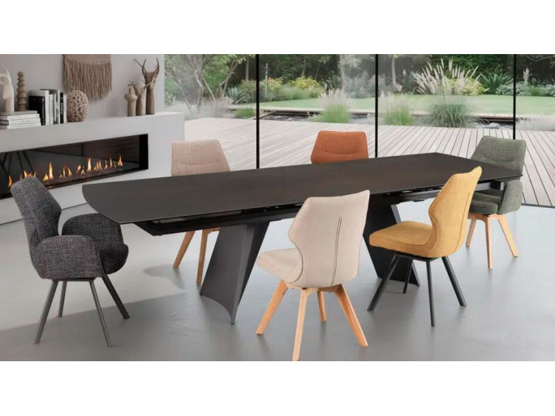 AZALEE-Table convexe céramique avec...