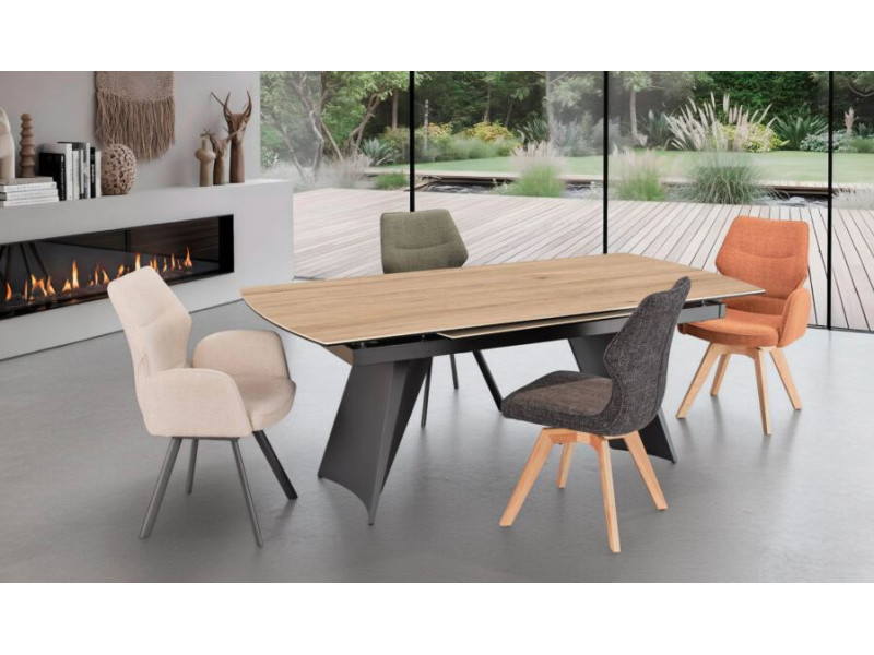 AZALEE-Table convexe céramique avec...