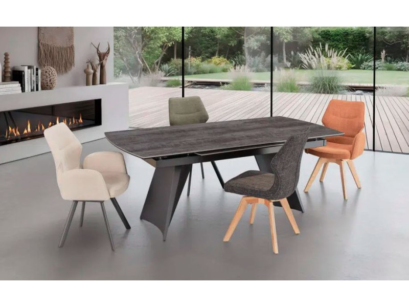 AZALEE-Table convexe céramique avec...