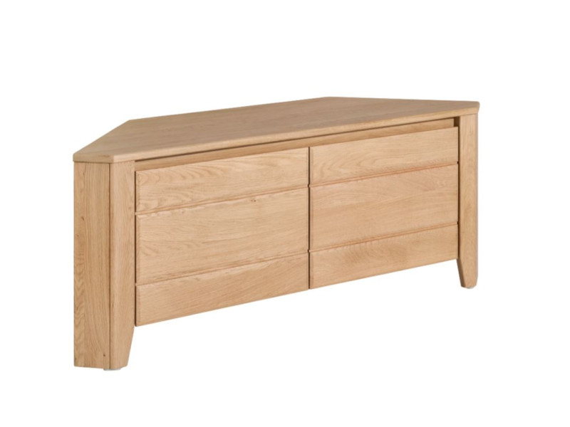 YNES-Meuble tv d'angle moderne 2 portes