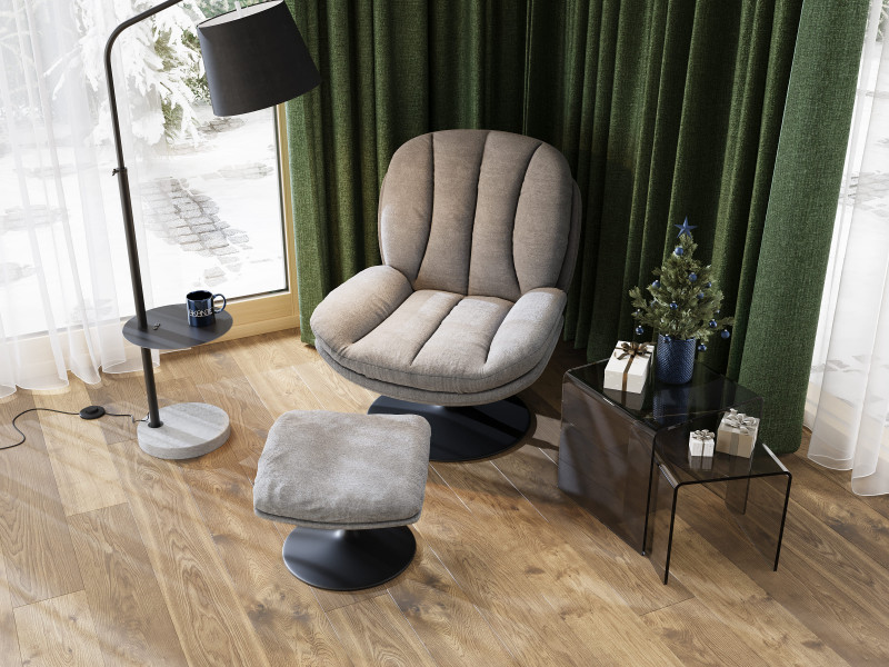 LISBOA-Fauteuil pivotant avec son...