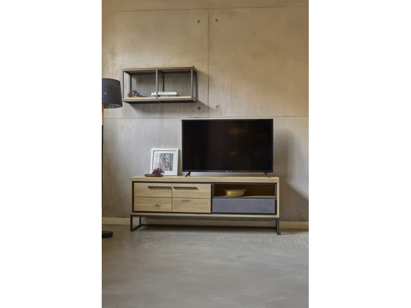 BROOKS-Meuble télé bois et effet beton