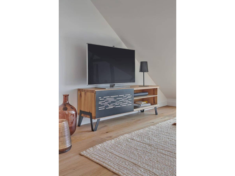 EDGE-Meuble télé bois et métal porte...