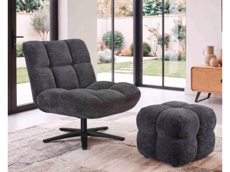 ANGEL O- Fauteuil pivotant 360 ° pied...